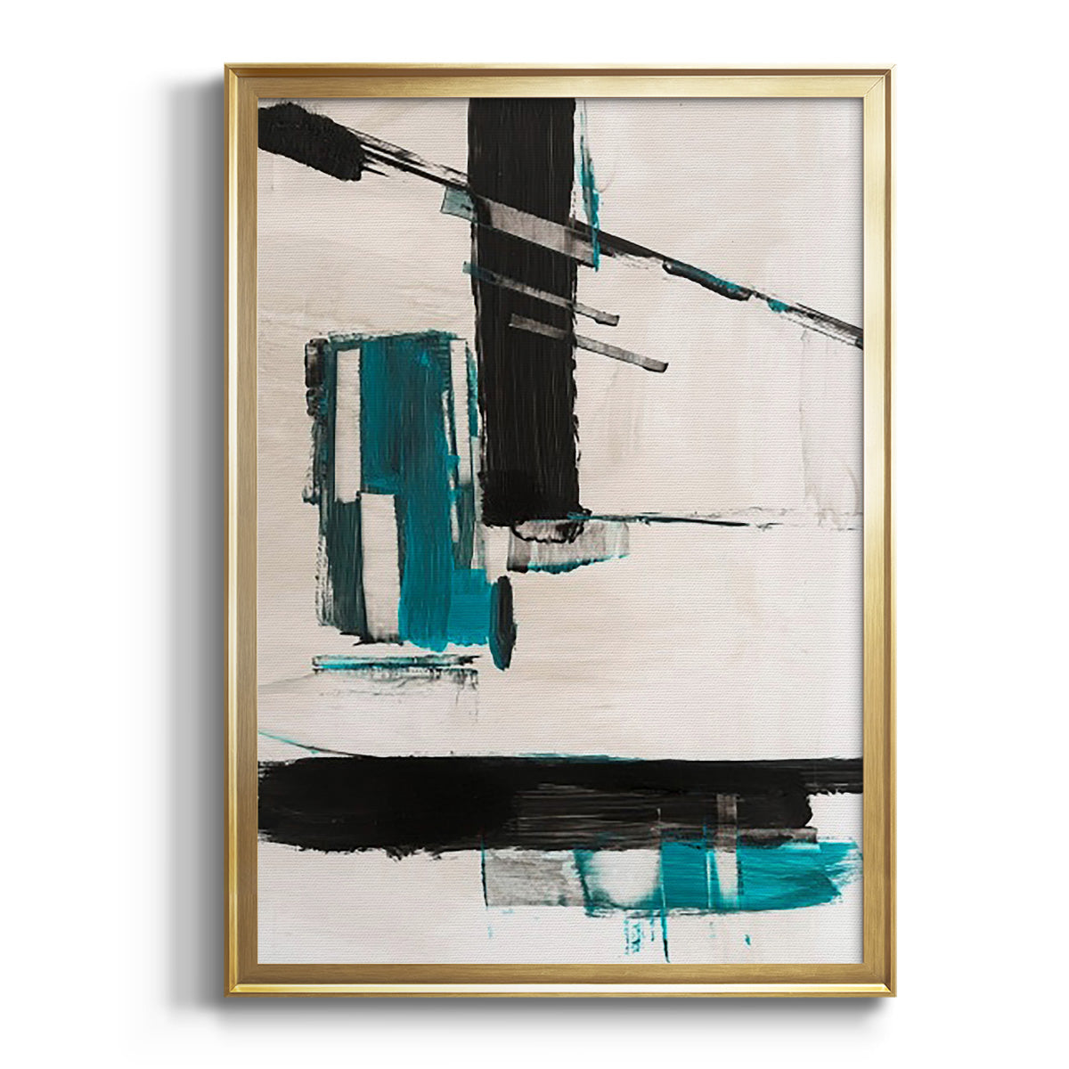 Soft Half Shell I - Modern Framed Canvas Print