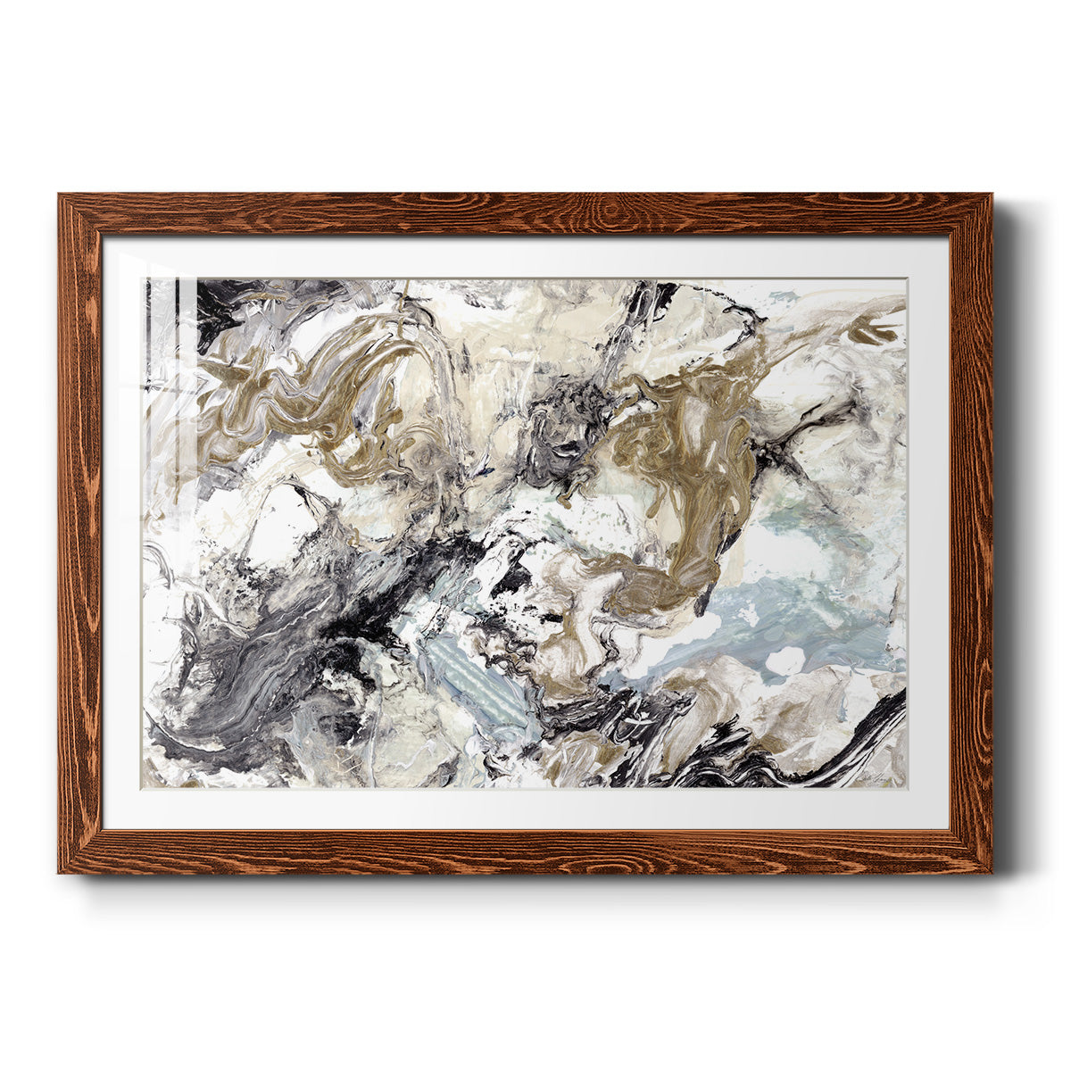 Marbelized Abstract-Premium Framed Print - Ready to Hang