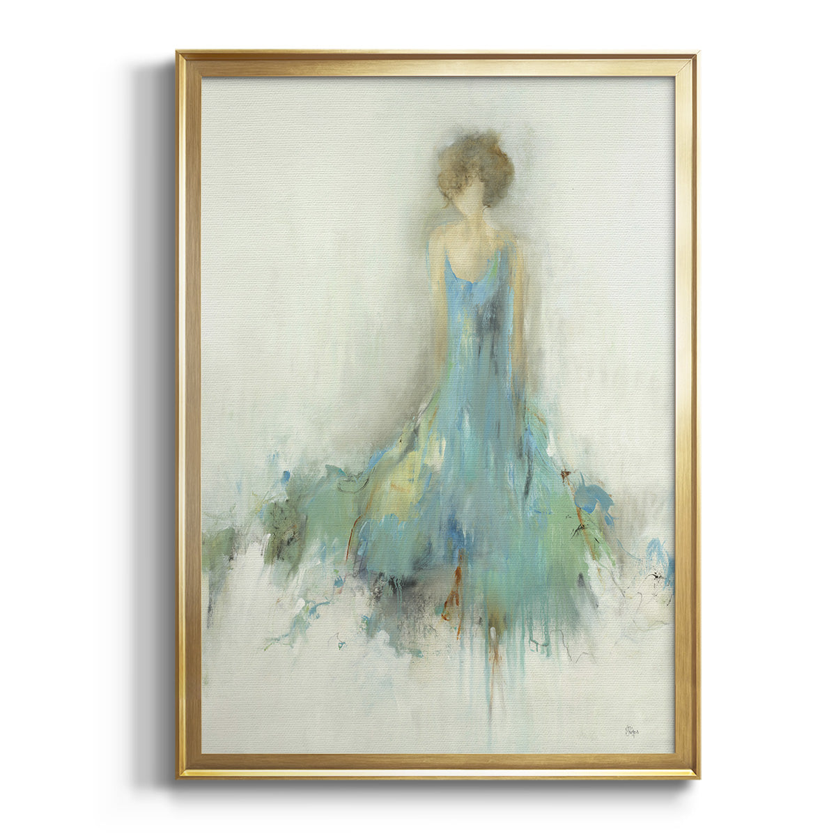 Sepia Botanical Journal I - Modern Framed Canvas Print