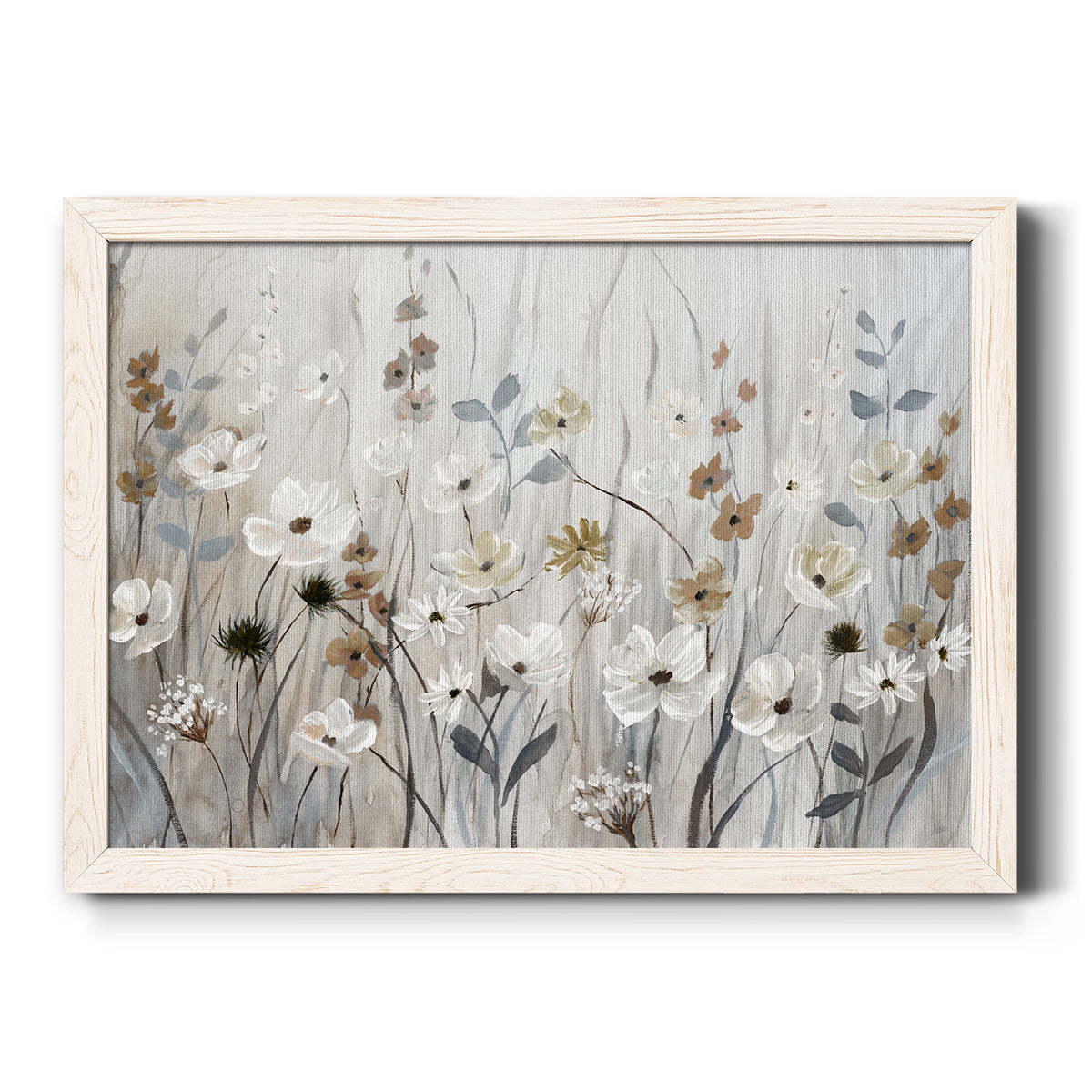 Misty Meadow Field-Premium Framed Canvas - Ready to Hang