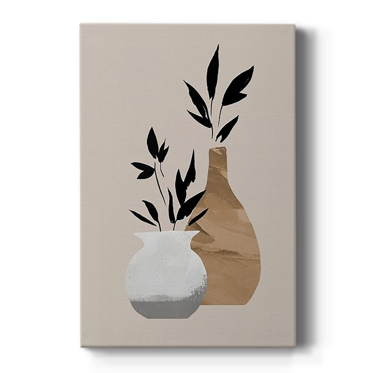 Simple Bud Vases I - Canvas Art Print