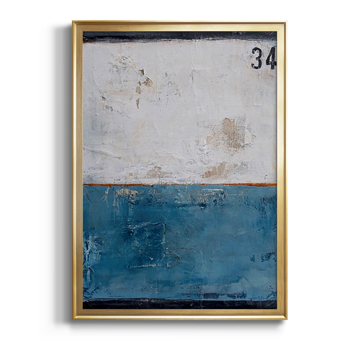 Soft Half Shell I - Modern Framed Canvas Print