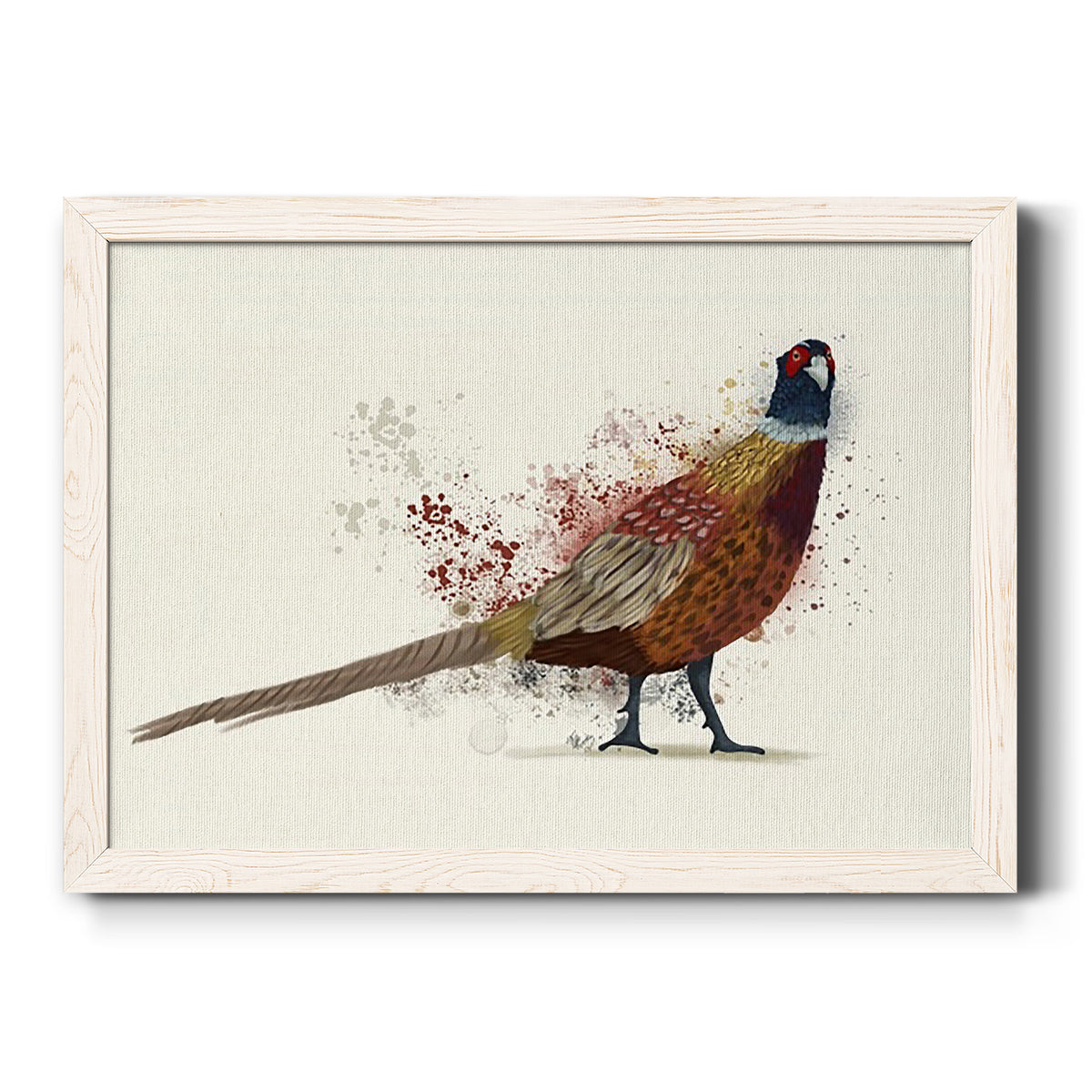 Pheasant Splash 2-Premium Framed Canvas - Ready to Hang