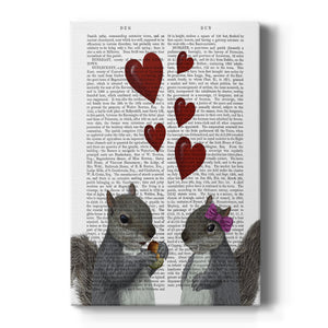 Squirrel Love Premium Gallery Wrapped Canvas - Ready to Hang
