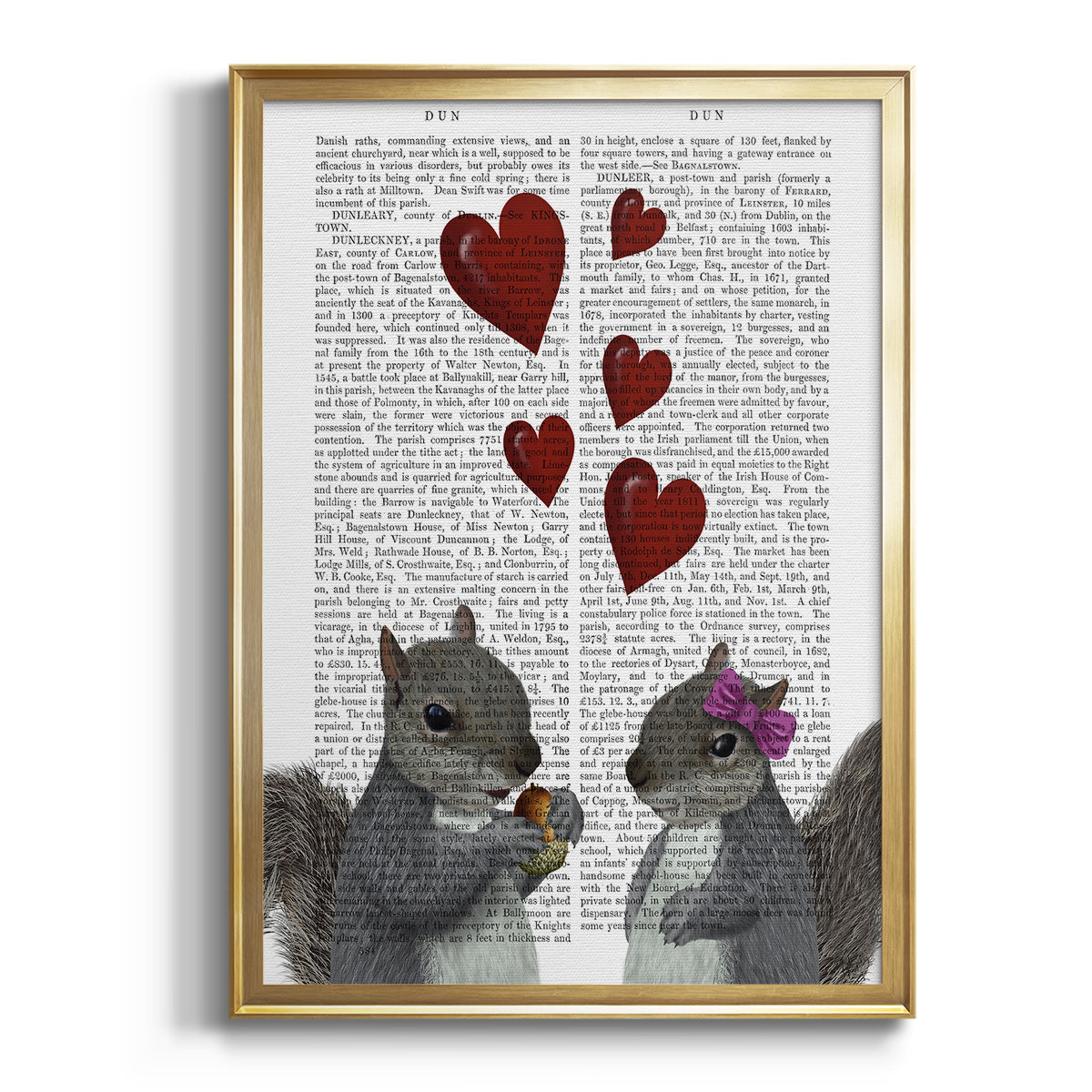 Squirrel Love Premium Framed Print - Ready to Hang