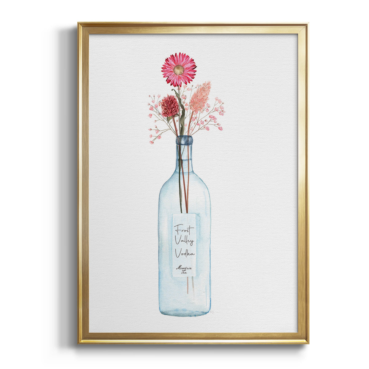 Sepia Botanical Journal I - Modern Framed Canvas Print