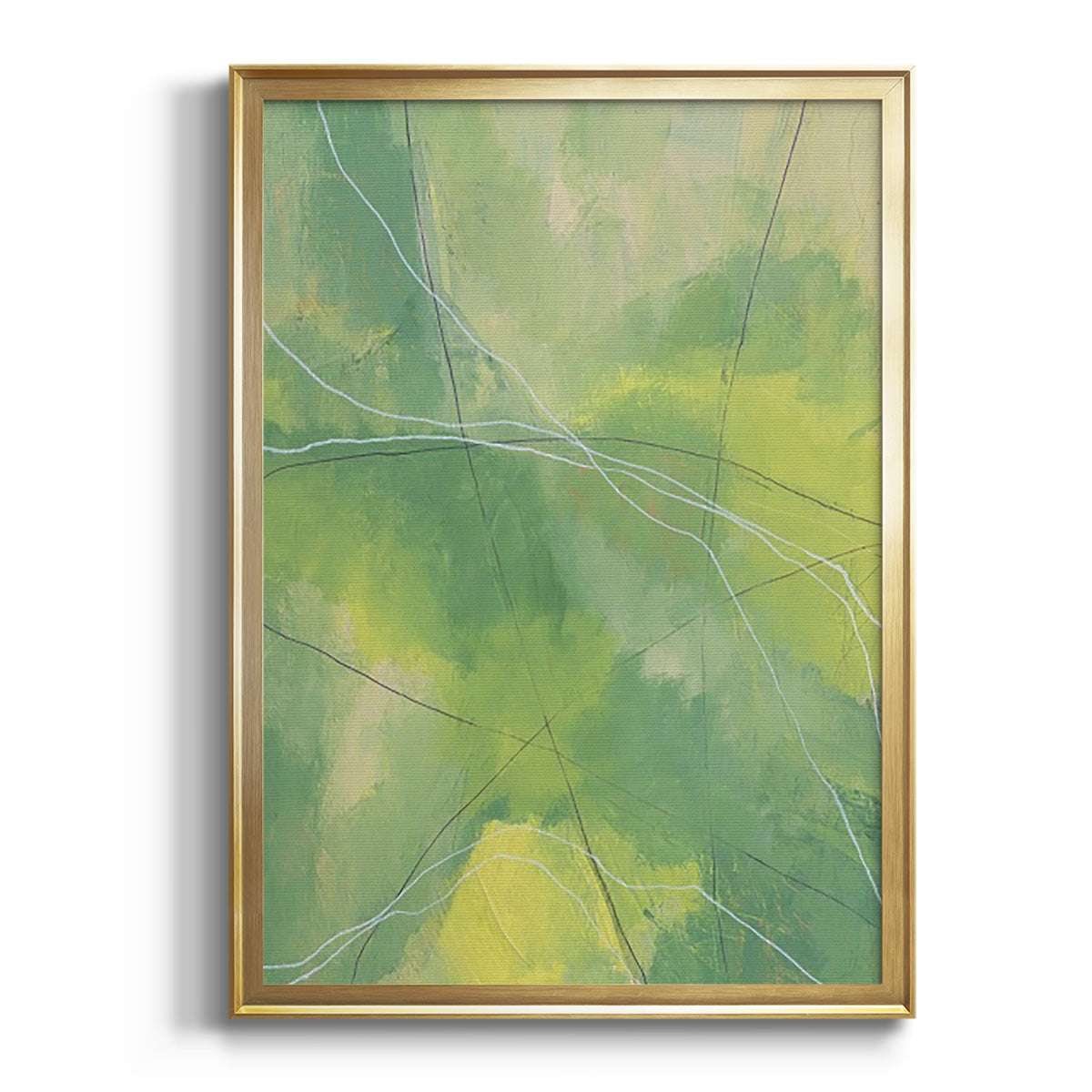 Sepia Botanical Journal I - Modern Framed Canvas Print