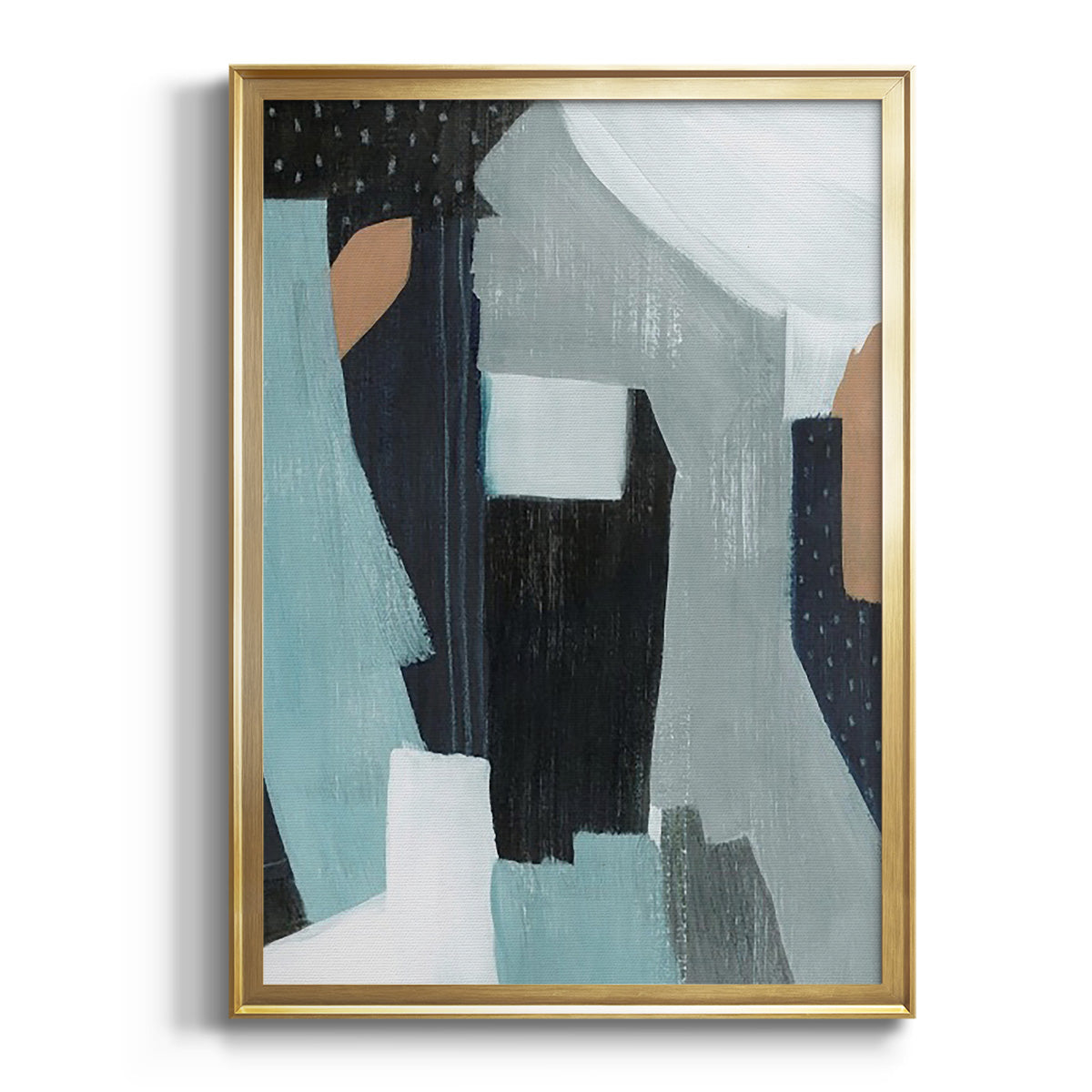 Soft Half Shell I - Modern Framed Canvas Print