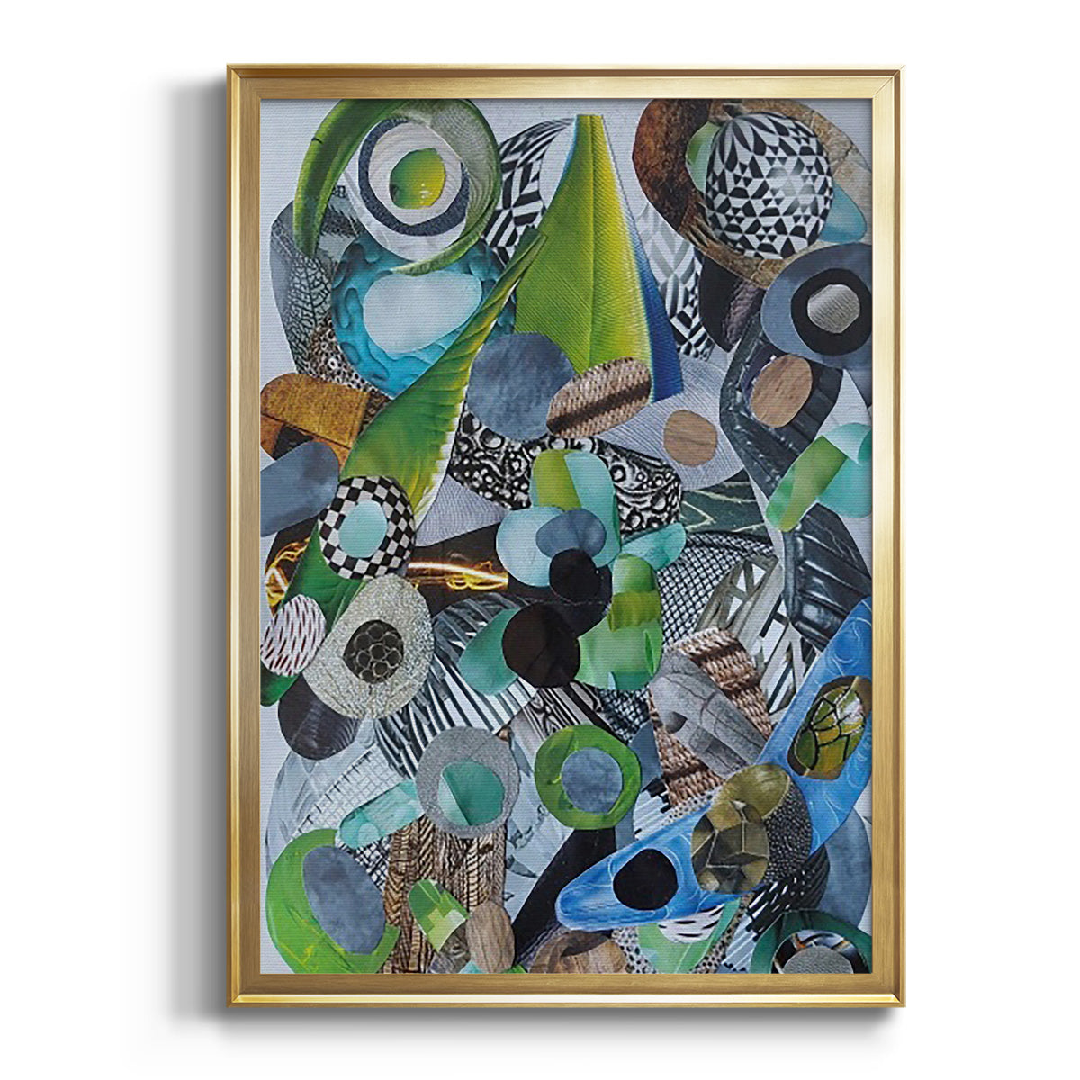 Sepia Botanical Journal I - Modern Framed Canvas Print