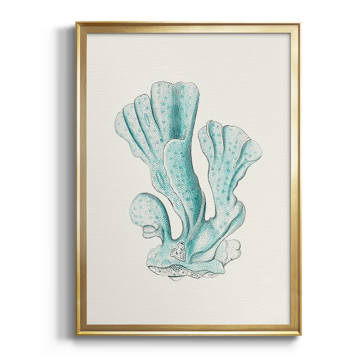 Sepia Botanical Journal I - Modern Framed Canvas Print