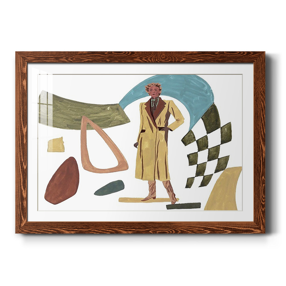 Vintage Vibes III-Premium Framed Print - Ready to Hang