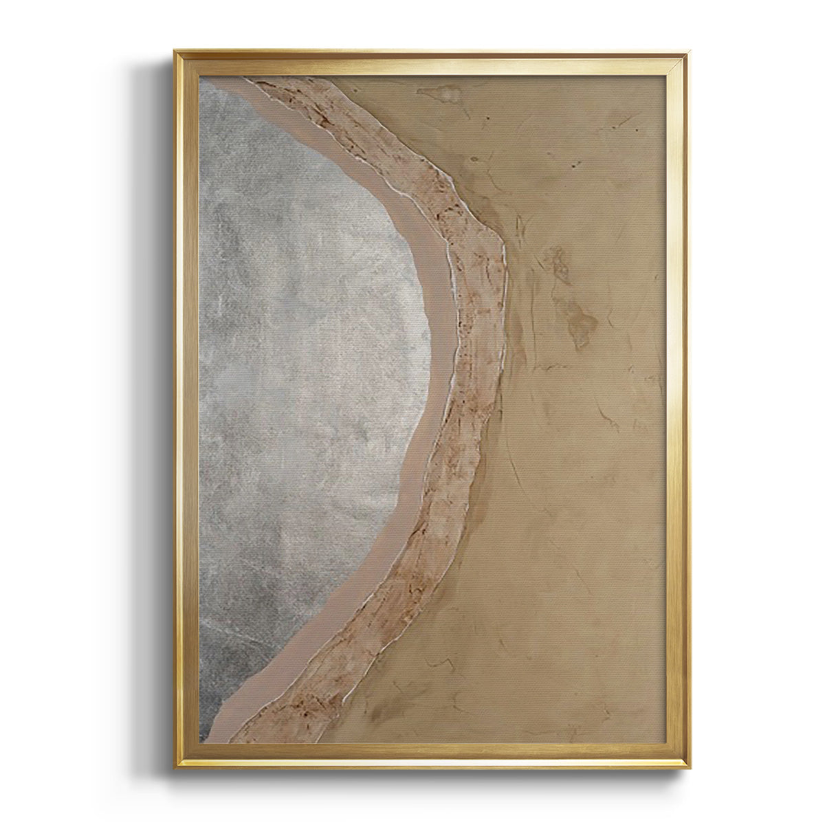 Soft Half Shell I - Modern Framed Canvas Print