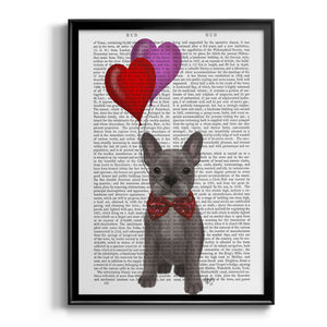 French Bulldog and Balloons Premium Framed Print - Ready to Hang