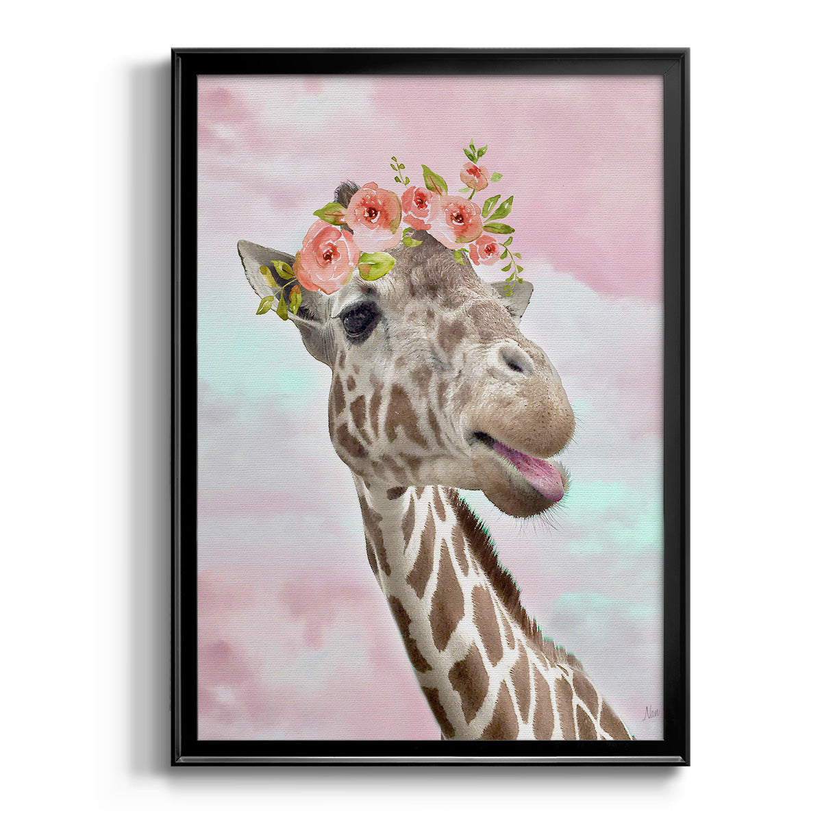 Floral Fun I Premium Framed Print - Ready to Hang