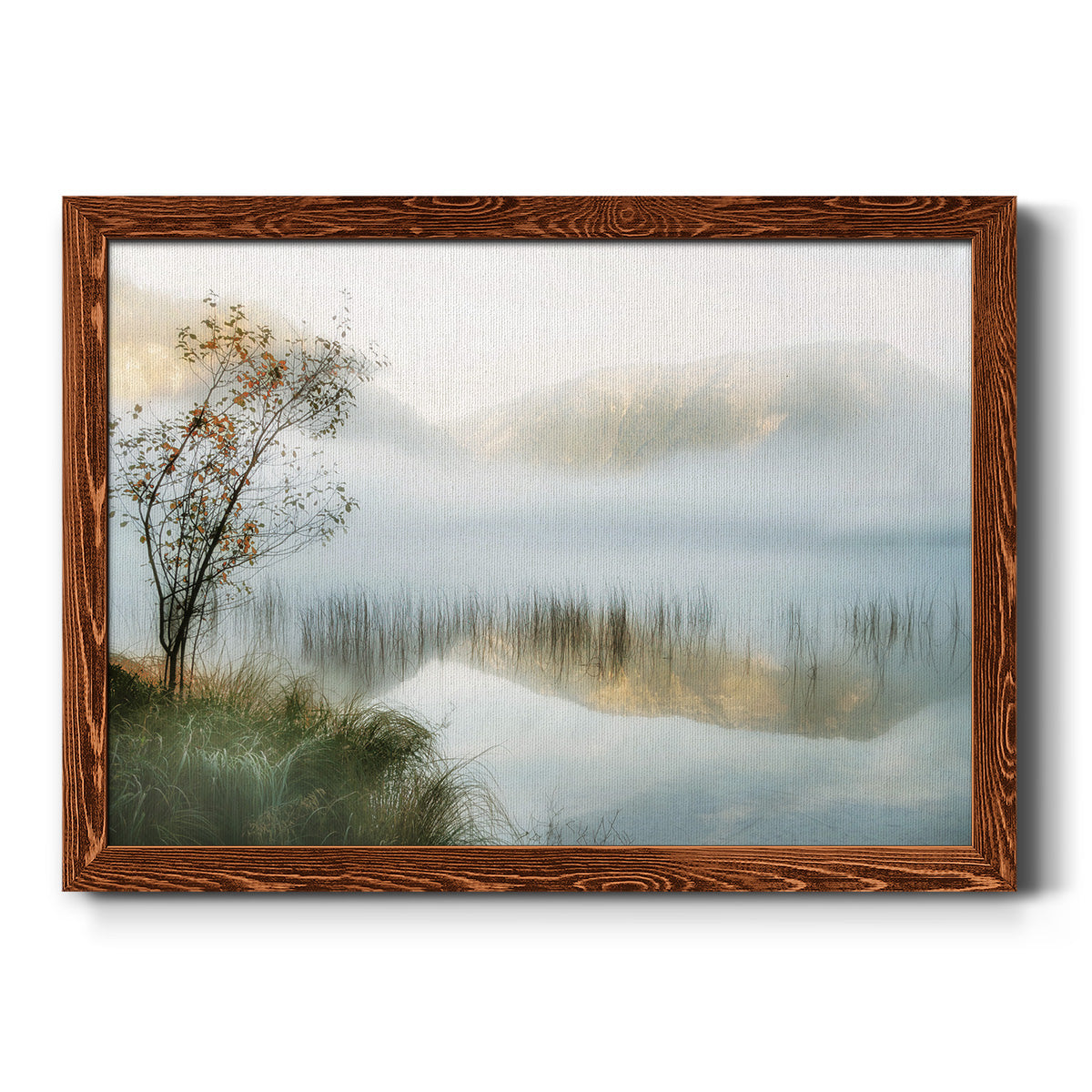 Golden Mirror of October-Premium Framed Canvas - Ready to Hang