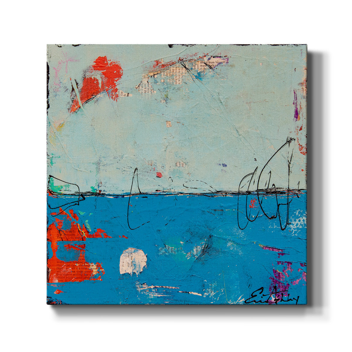 Blue Bound - Canvas Art Print