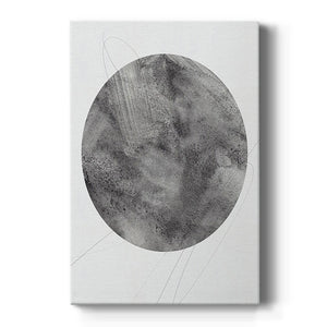Graphite Moon II Premium Gallery Wrapped Canvas - Ready to Hang