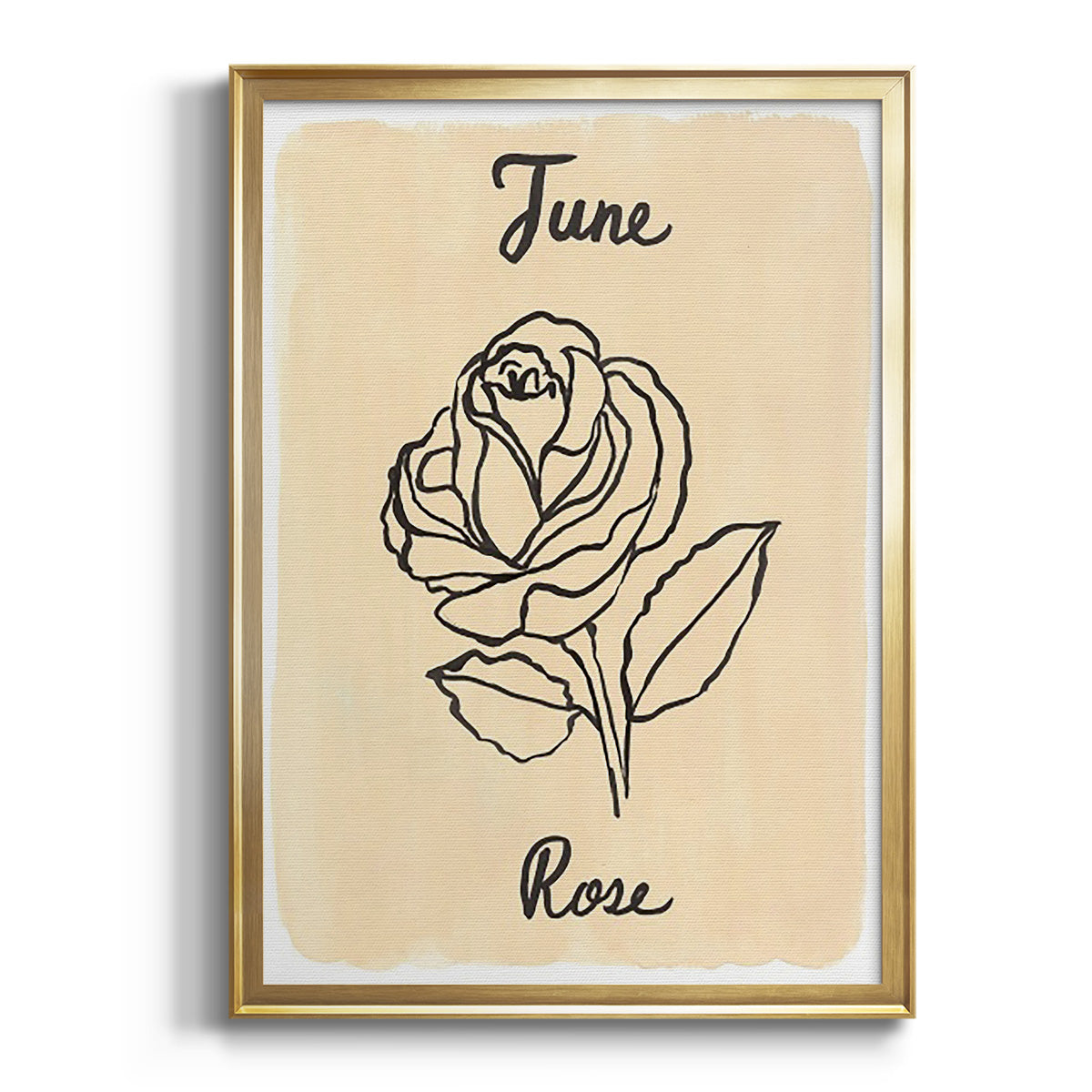 Sepia Botanical Journal I - Modern Framed Canvas Print