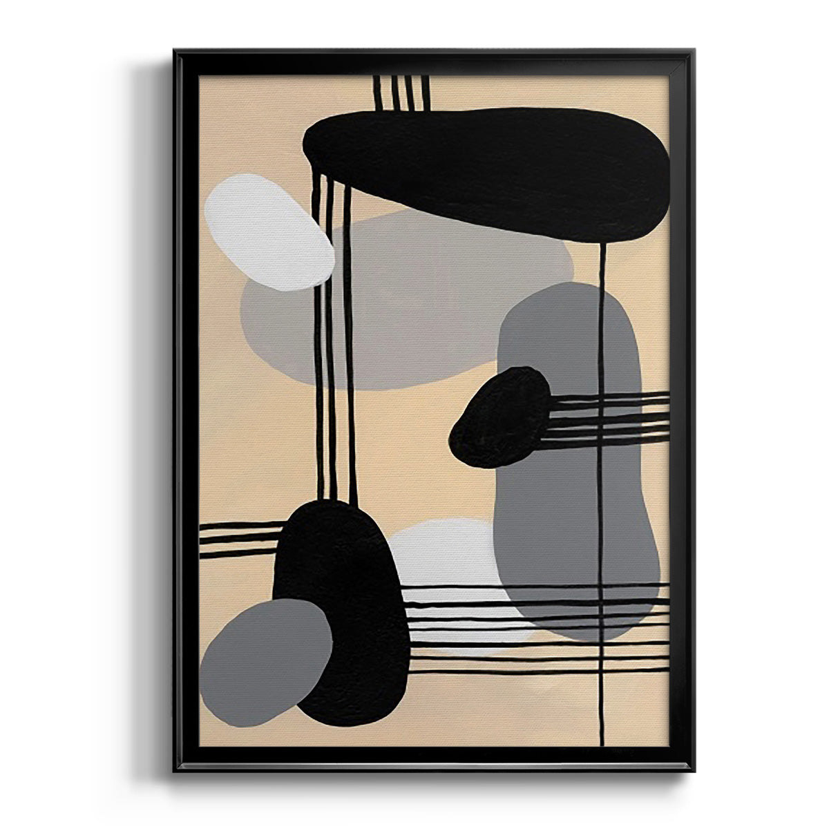 Interconnected Shapes II Premium Framed Print - Ready to Hang