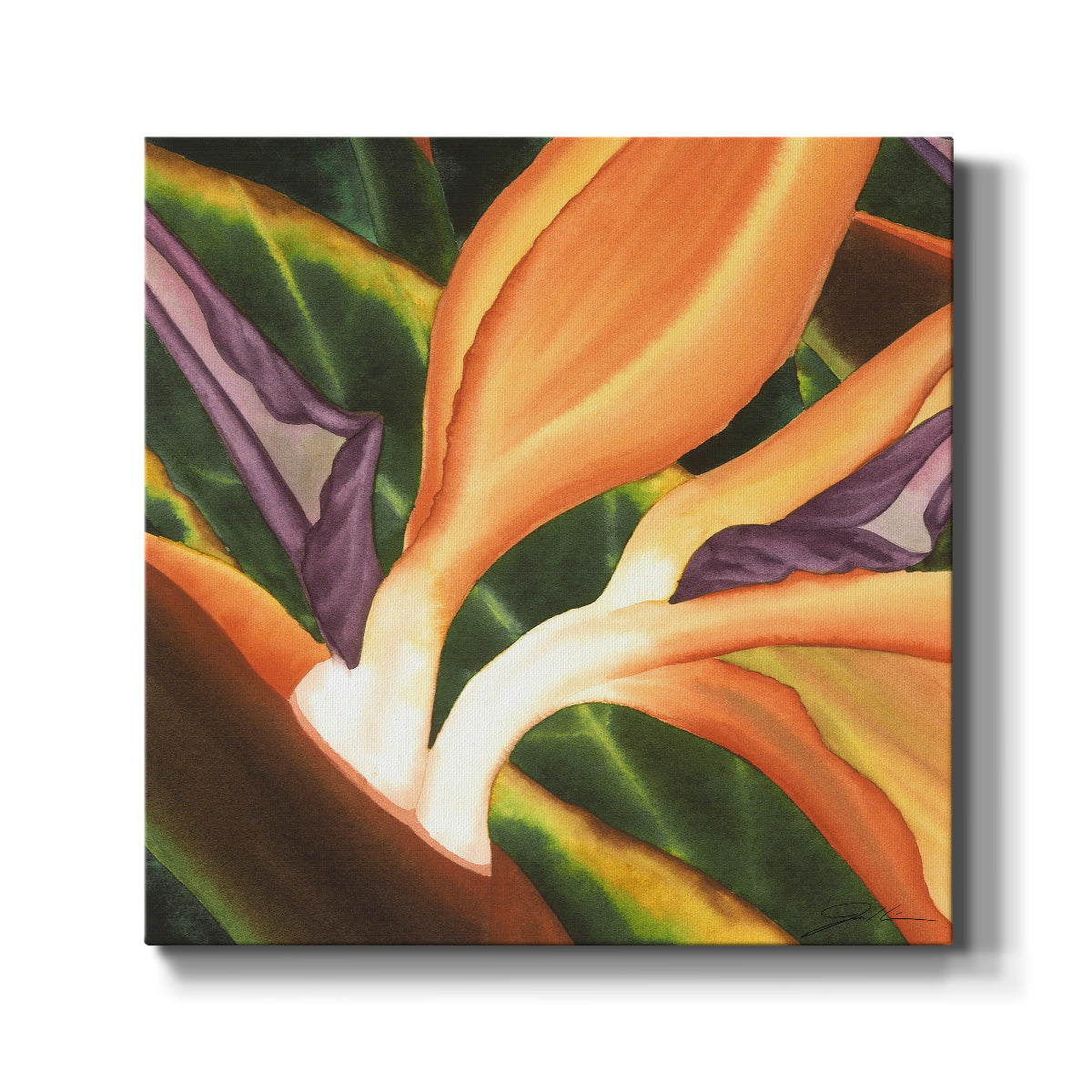 Bird of Paradise Tile III - Canvas Art Print