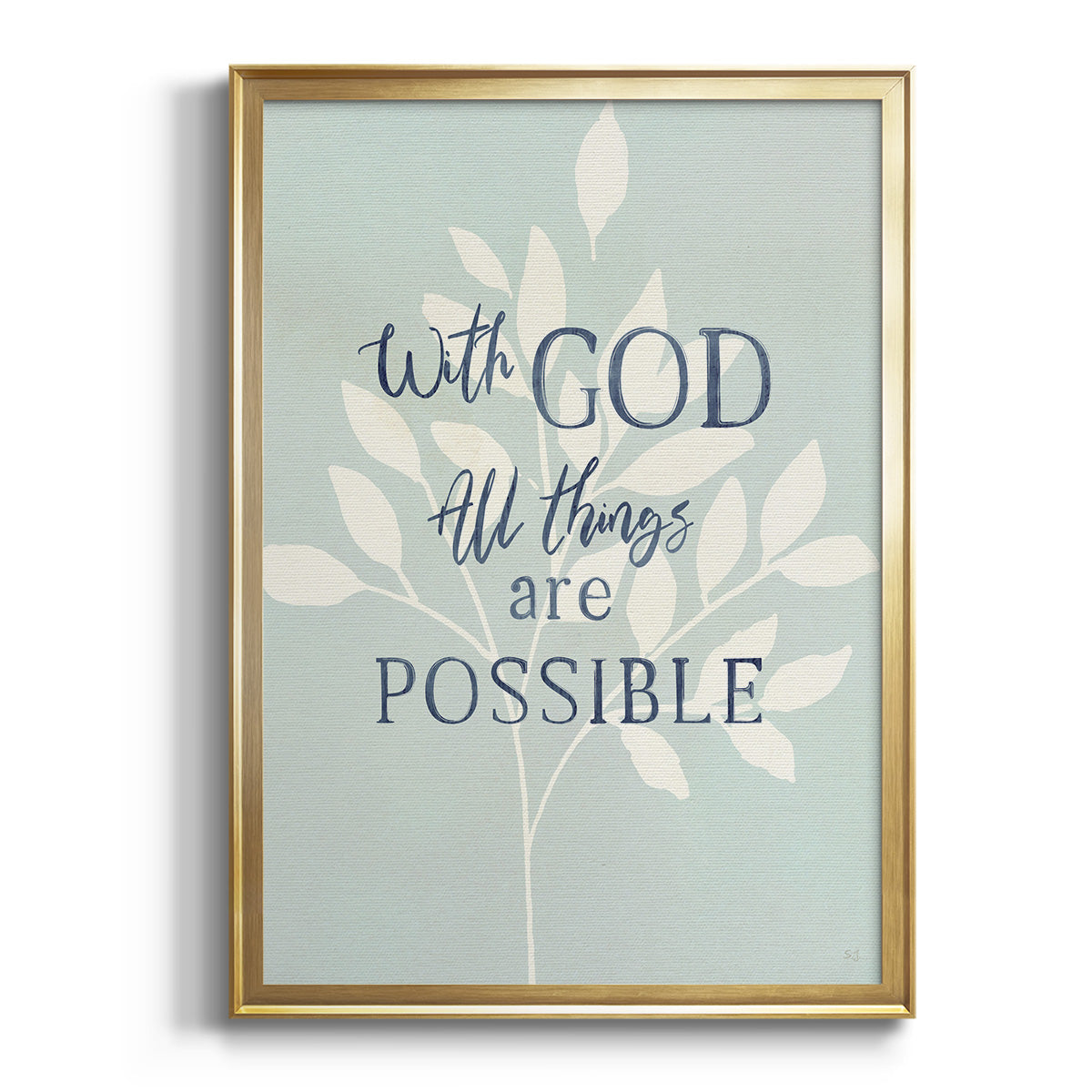 Sepia Botanical Journal I - Modern Framed Canvas Print