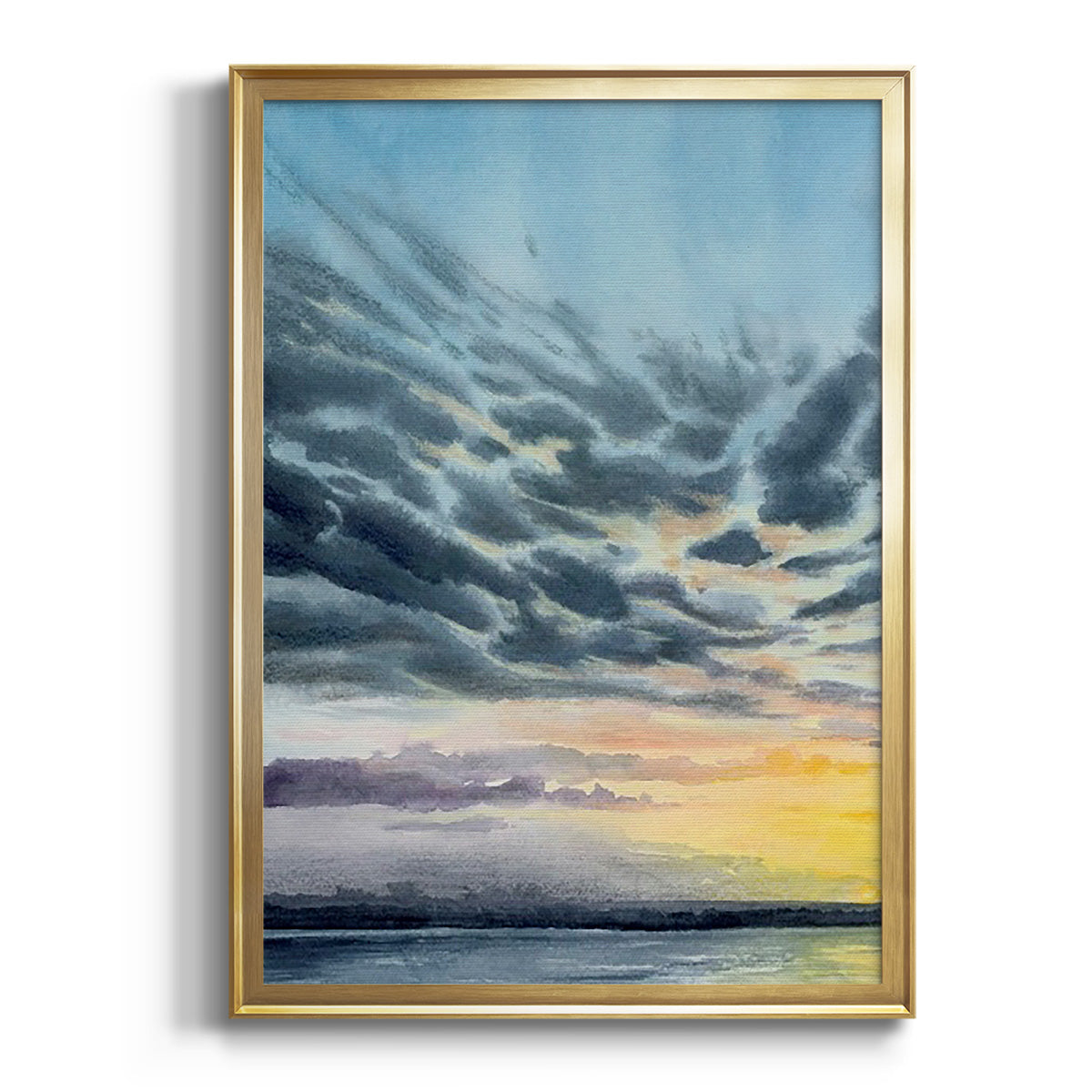 Soft Half Shell I - Modern Framed Canvas Print