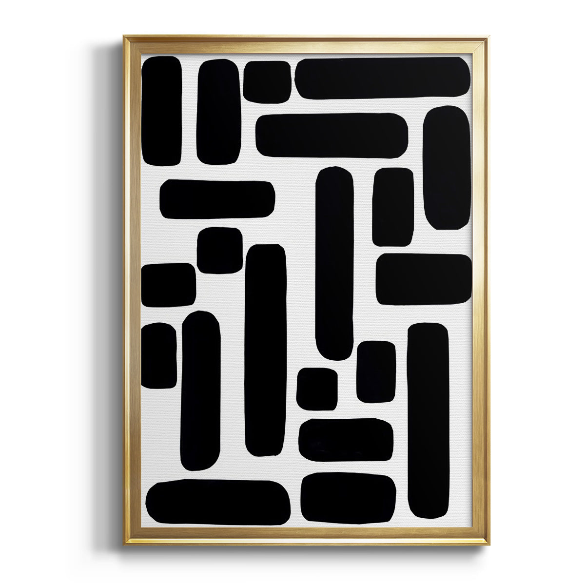 Sepia Botanical Journal I - Modern Framed Canvas Print