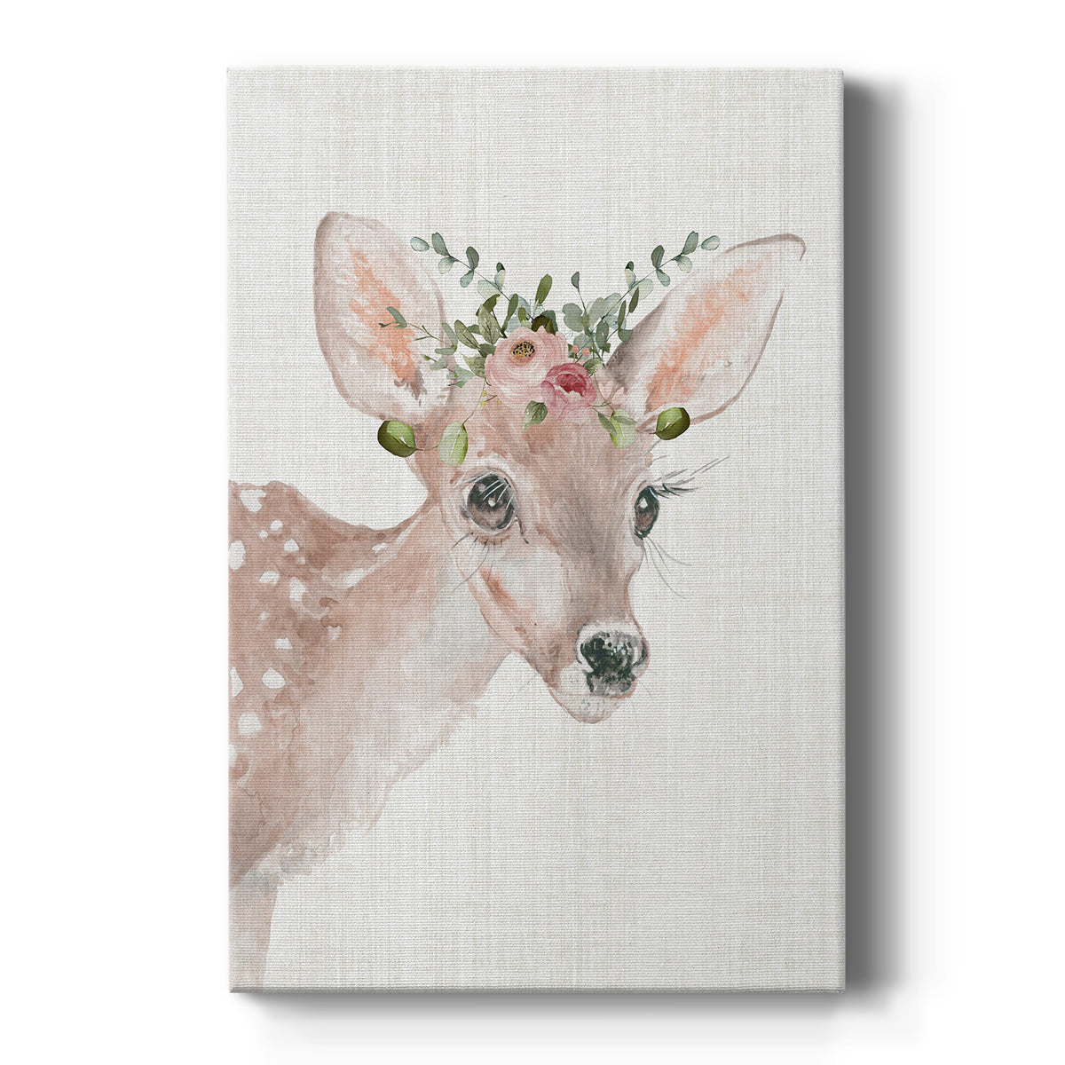 Dressy Fawn Premium Gallery Wrapped Canvas - Ready to Hang