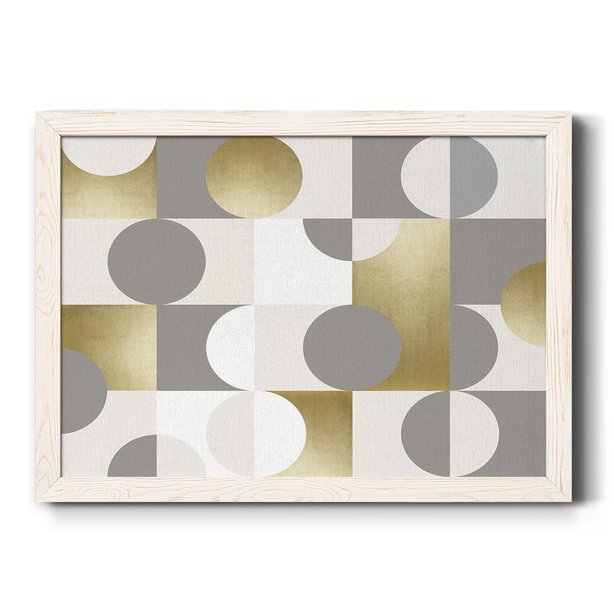Modern Gold Reflections-Premium Framed Canvas - Ready to Hang