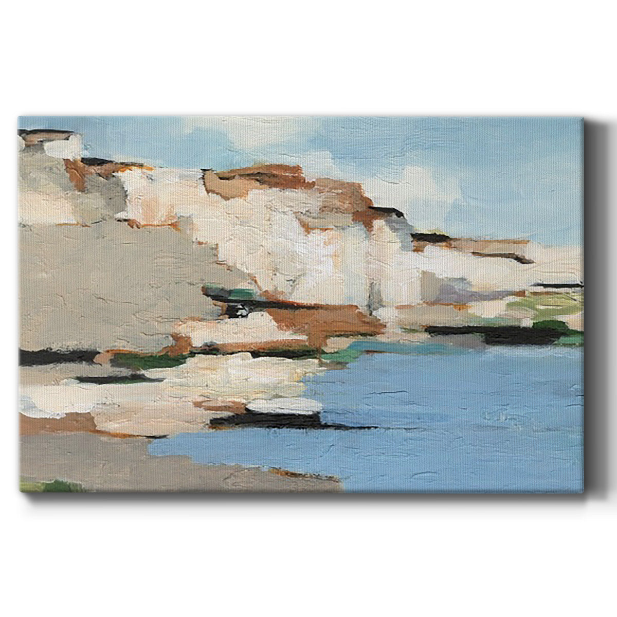 White Rock Cliffs I Premium Gallery Wrapped Canvas - Ready to Hang