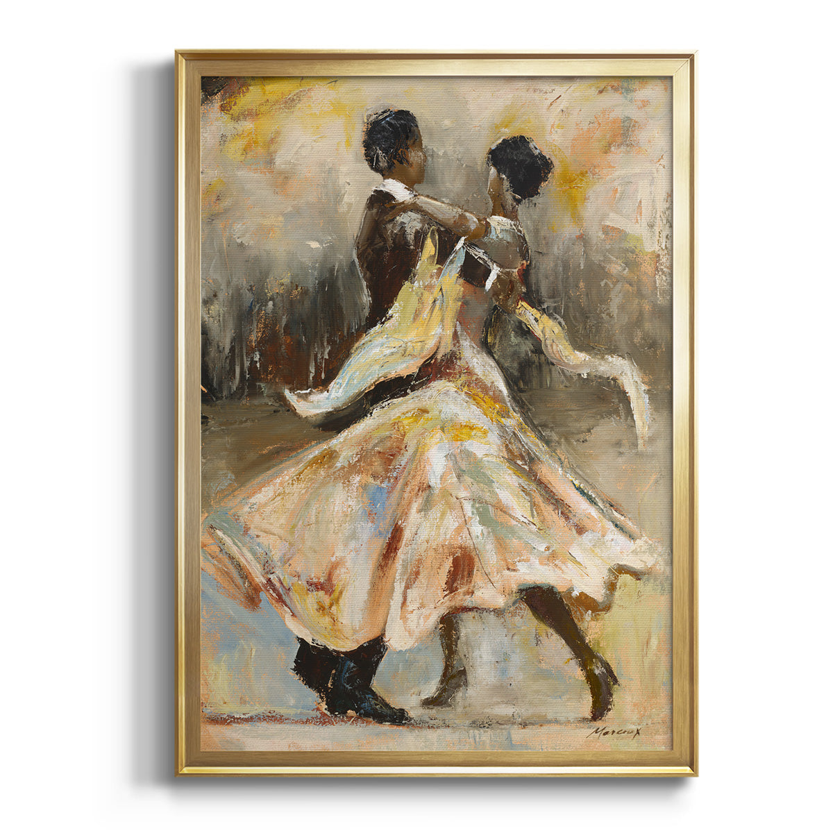 Sepia Botanical Journal I - Modern Framed Canvas Print