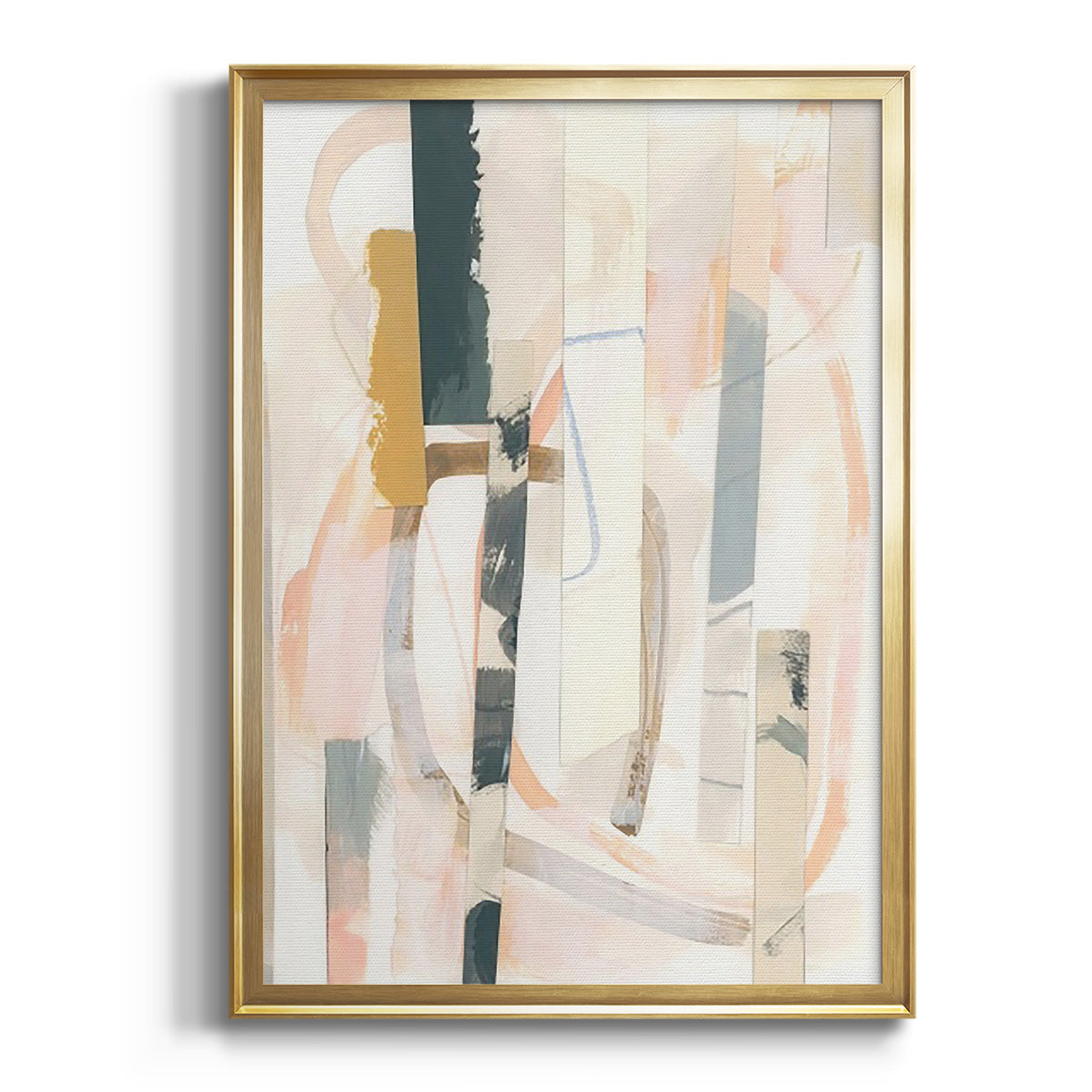 Soft Half Shell I - Modern Framed Canvas Print