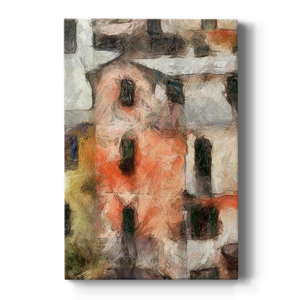 Stacked Houses IV - Canvas Art Print