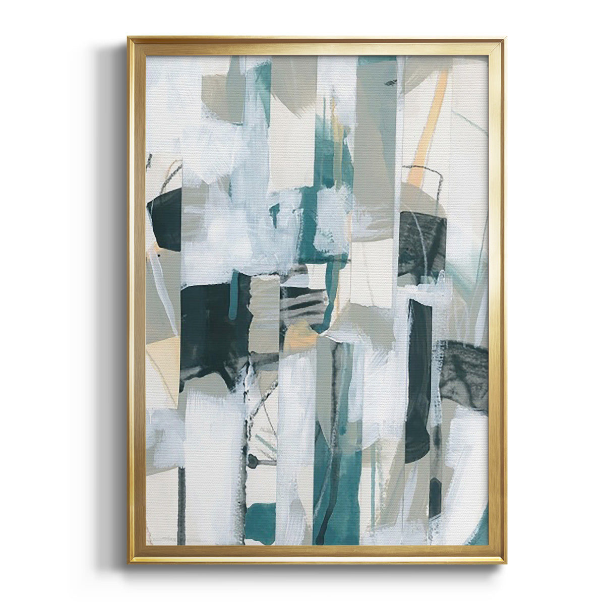 Soft Half Shell I - Modern Framed Canvas Print