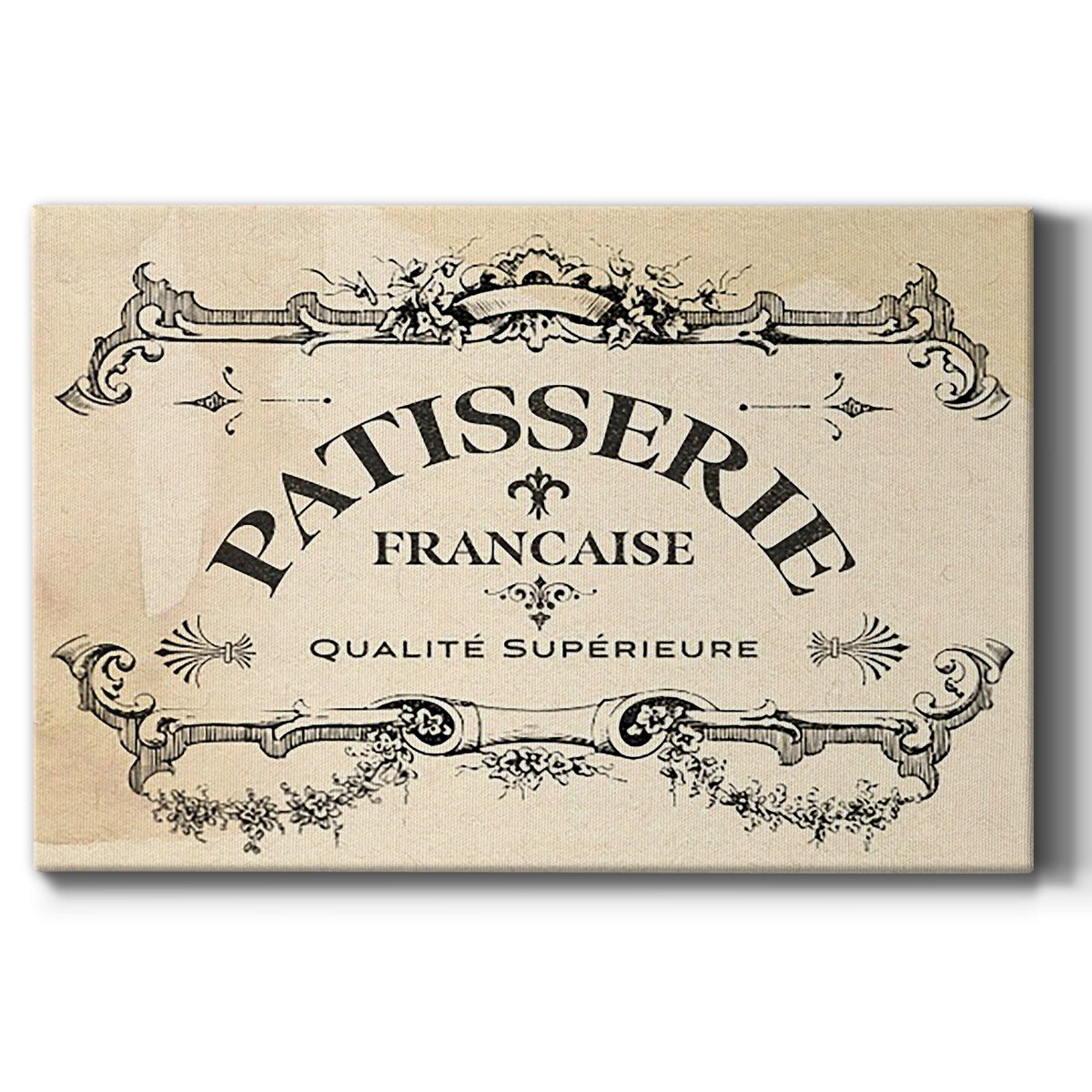 Antique French Label I - Canvas Art Print