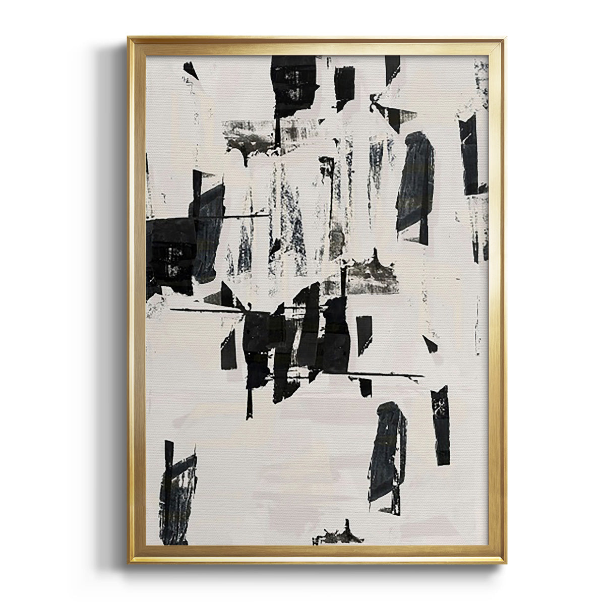 Sepia Botanical Journal I - Modern Framed Canvas Print