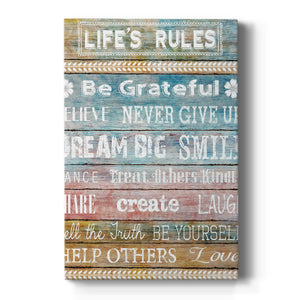Life Rules - Canvas Art Print
