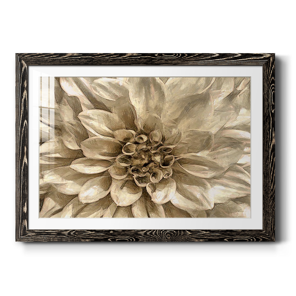 Neutral Wall Flower I-Premium Framed Print - Ready to Hang