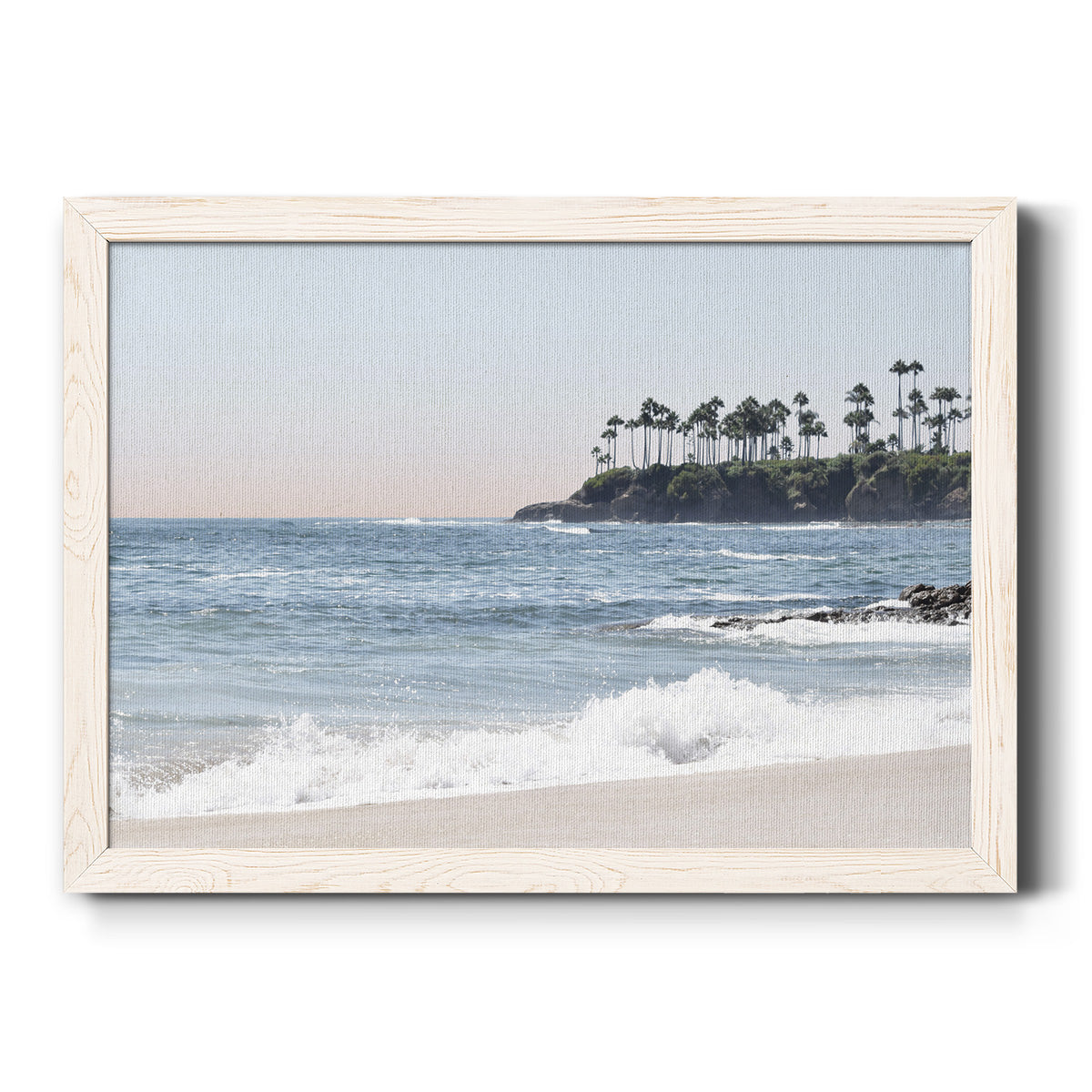 Distant Palms-Premium Framed Canvas - Ready to Hang
