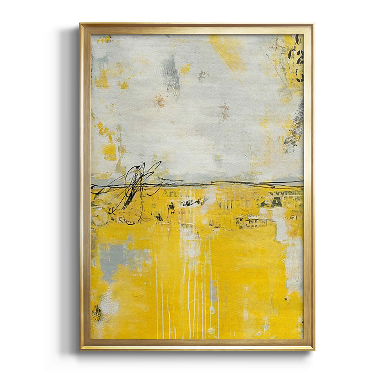 Yellow Bound Premium Framed Print - Ready to Hang