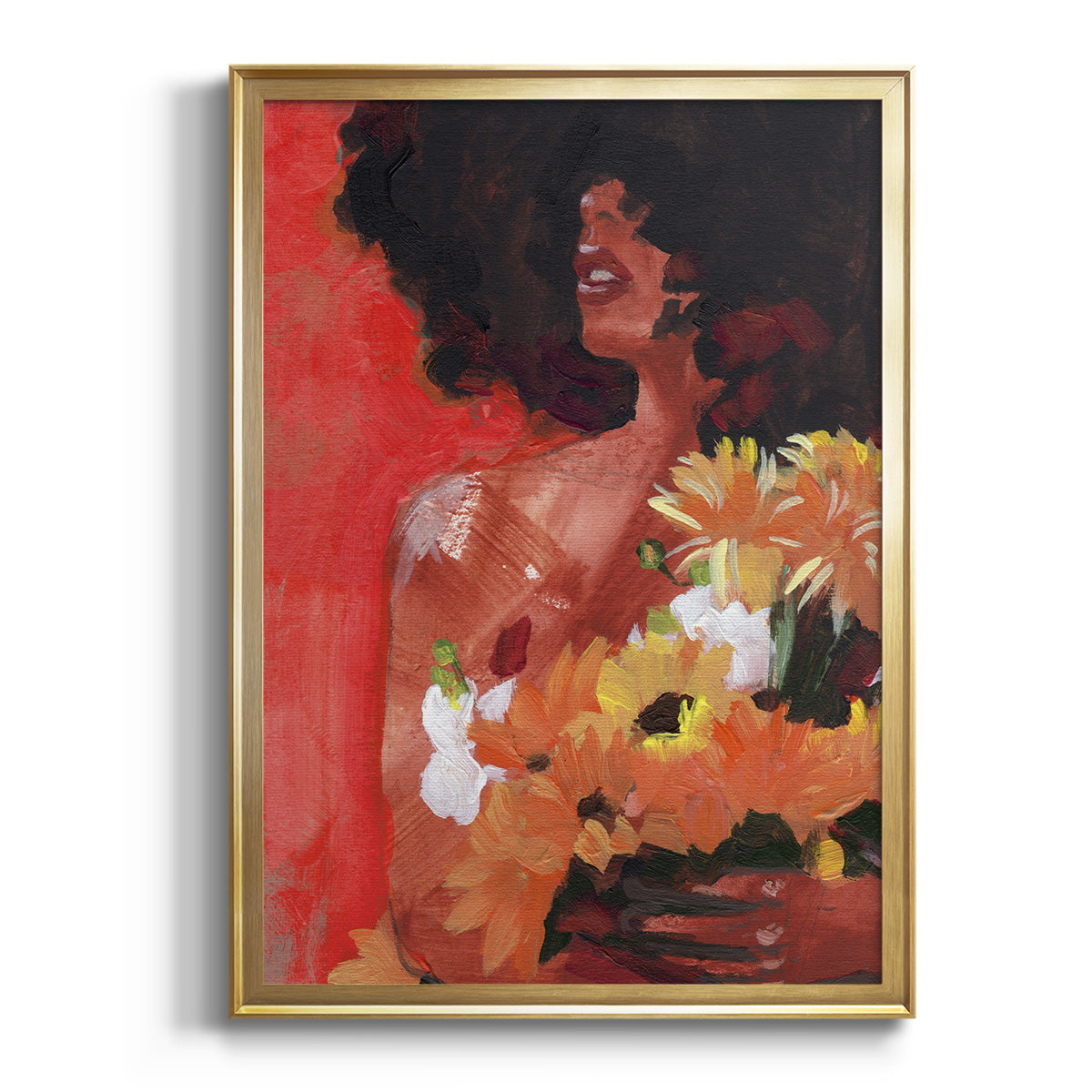 Through the Flowers I Premium Framed Print - Ready to Hang