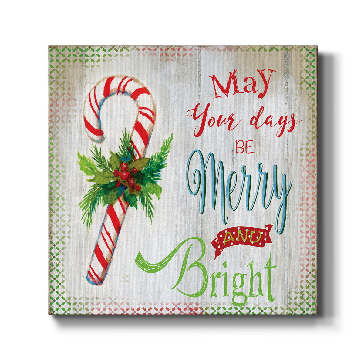 Merry Candycane - Canvas Art Print