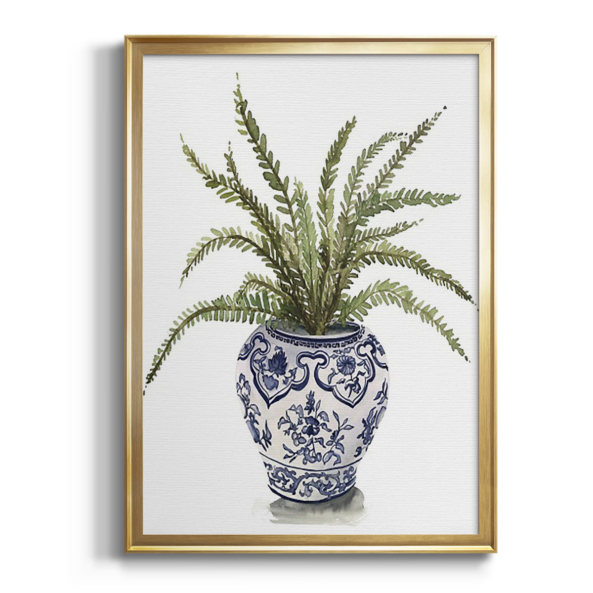 Sepia Botanical Journal I - Modern Framed Canvas Print