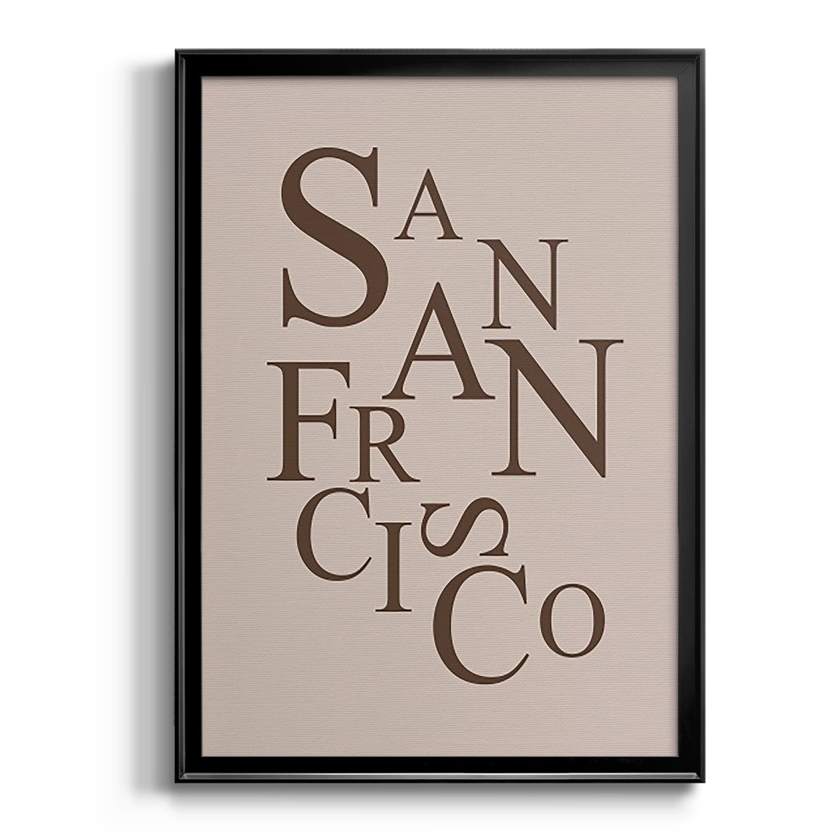 Neutral City Center Type II Premium Framed Print - Ready to Hang