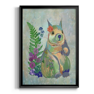 Fantastic Florals Squirrel Premium Framed Print - Ready to Hang