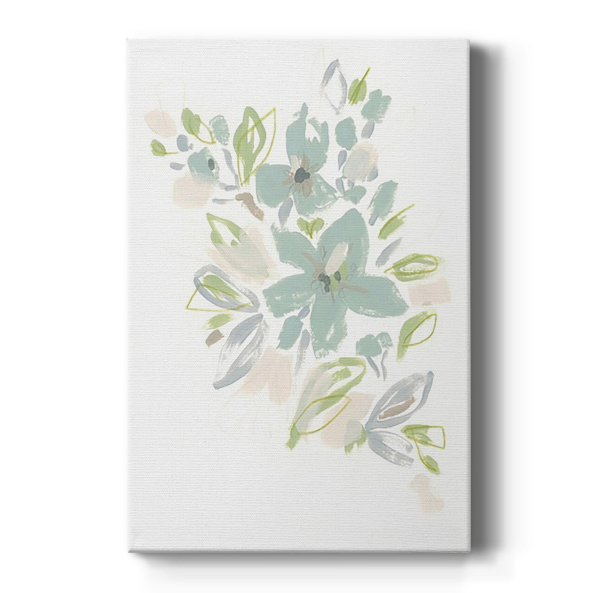 Seafoam Petals IV Premium Gallery Wrapped Canvas - Ready to Hang