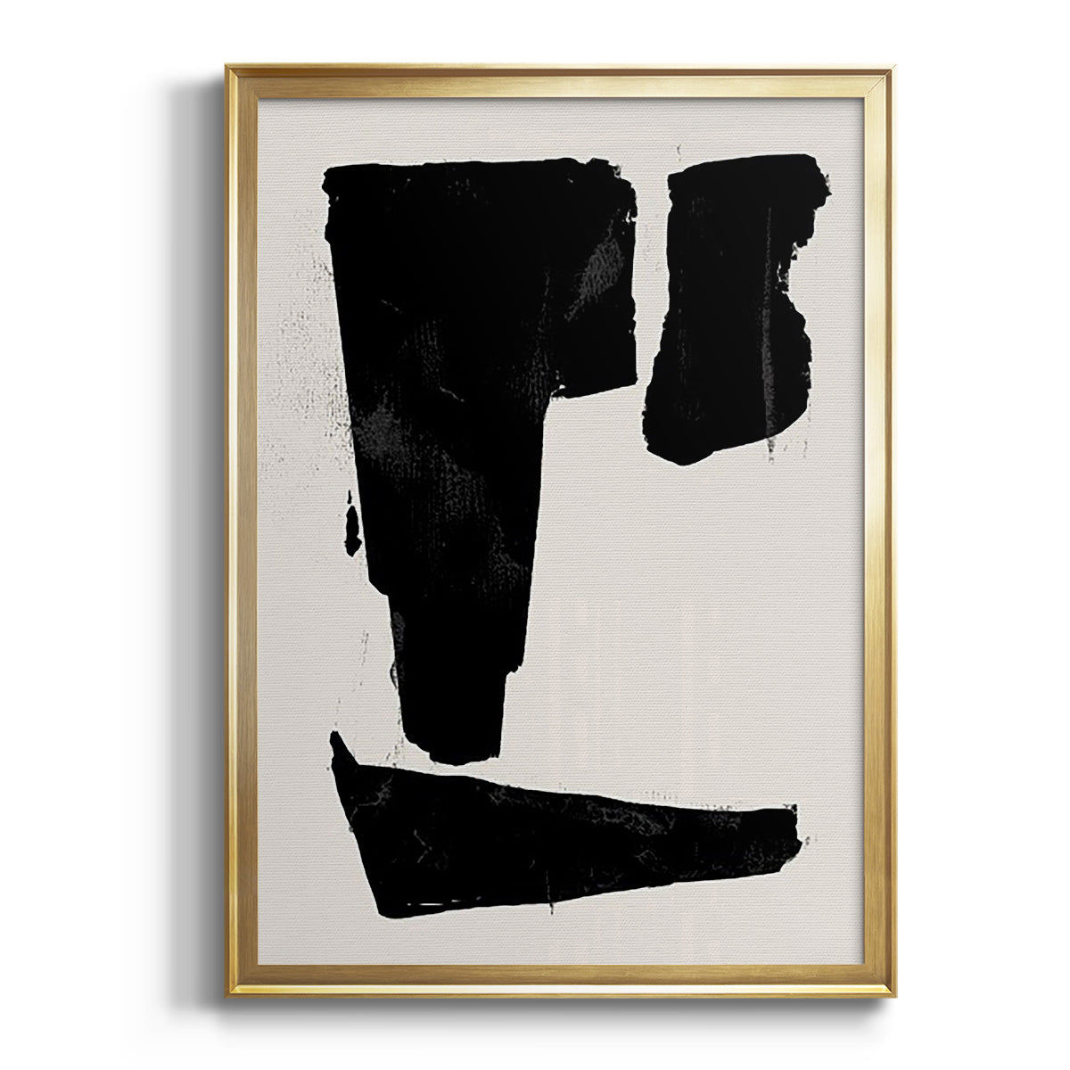 Triple Block Print I Premium Framed Print - Ready to Hang