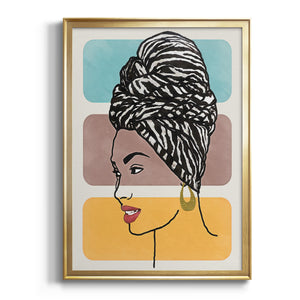 Head Wrap II Premium Framed Print - Ready to Hang