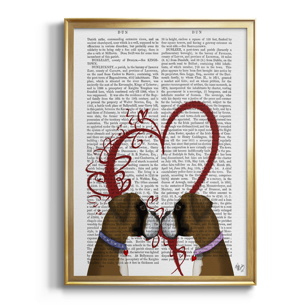 Boxer Love Premium Framed Print - Ready to Hang