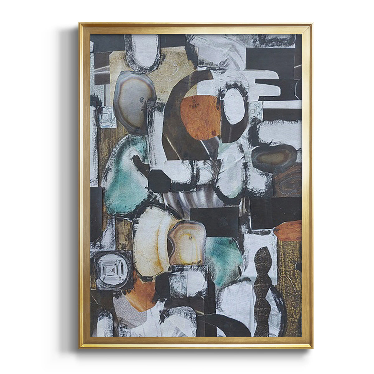 Soft Half Shell I - Modern Framed Canvas Print